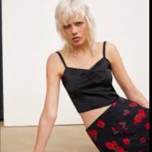 Zara Black Crop Top
